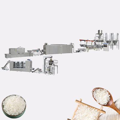75kw τεχνητή ικανότητα γραμμών 100kg/H παραγωγής προϊόντων πρόχειρων φαγητών ρυζιού